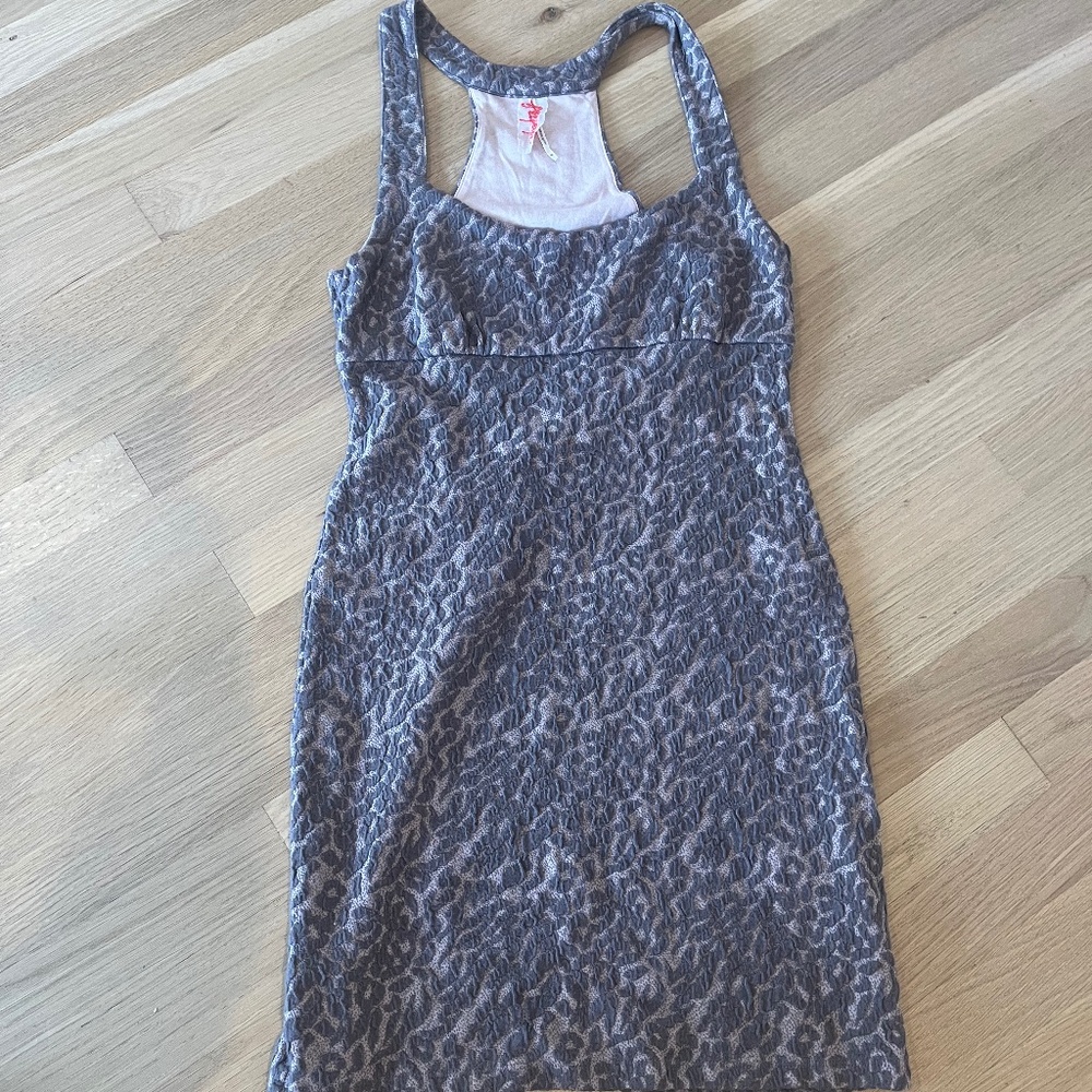 Frer People Leopard Print Mini Dress